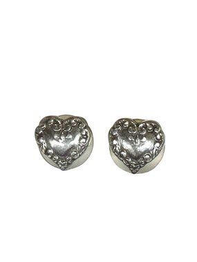 Brighton Silver-Tone Heart-Shaped Mini Post Earrings Studs